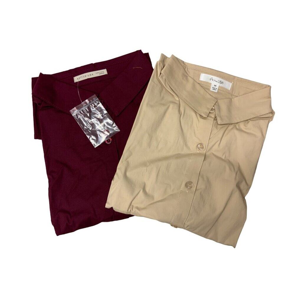 Bundle of 2 Active USA Button Down Shirts
